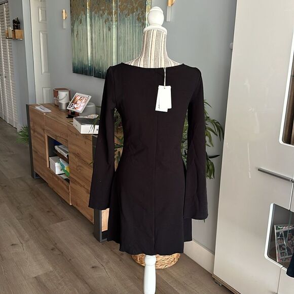 STRADIVARIUS | Black | CUT-OUT DRESS WITH STRAPS - Picture 7 of 8
